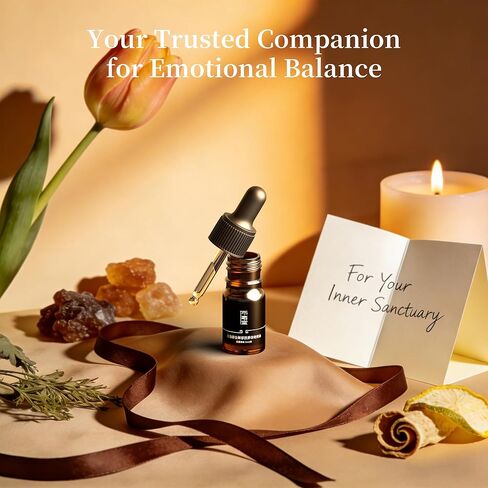 مزيج الزيوت الأساسية للتوازن العاطفي من Solace - اللبان والبرغموت والأنجليكا لتهدئة التوتر وتحسين المزاج - 5 مل علاج عطري طبيعي وآمن للبشرة من Asanté Labs (0.17 أونصة سائلة (عبوة من قطعة واحدة)) in Kuwait