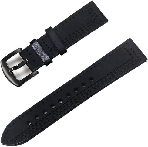 Leather Watch Bands 20/22mm Adjustable Cowhide Strap in Saudi Arabia