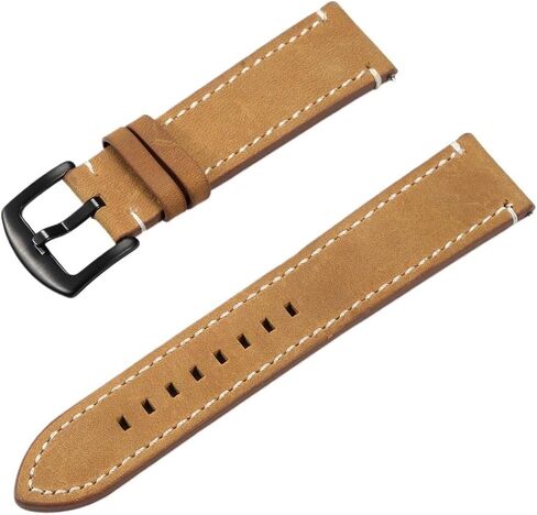 Leather Watch Bands 20/22mm Adjustable Cowhide Strap in Saudi Arabia