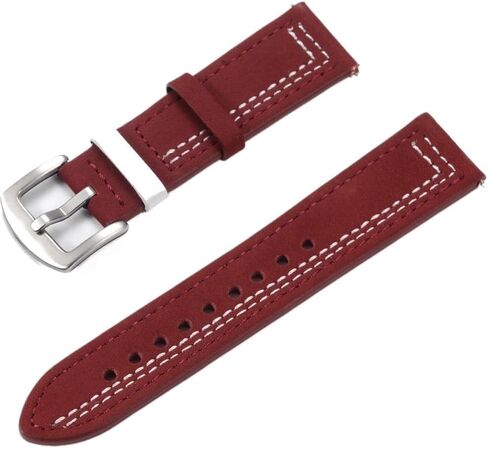 Leather Watch Bands 20/22mm Adjustable Cowhide Strap in Saudi Arabia