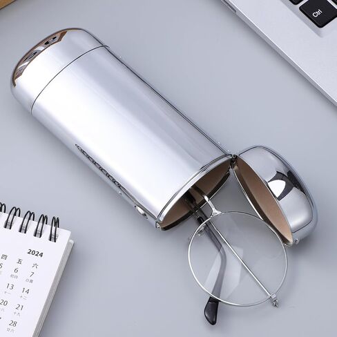 Hard Eyeglass Case,Slim Glasses Case,Metal Sunglass Cases,Safety Travel Glasses Containers For Men Women in Saudi Arabia