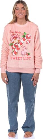 سويت شيرت نسائي من Mad Engine Strawberry Shortcake بلوفر صوف بأكمام طويلة من Sweet List in Saudi Arabia