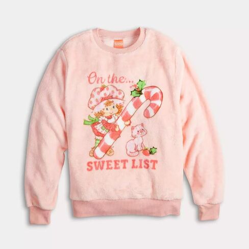 سويت شيرت نسائي من Mad Engine Strawberry Shortcake بلوفر صوف بأكمام طويلة من Sweet List in Saudi Arabia