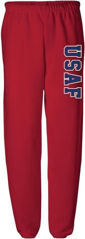 USAF Big and Bold Elastic Bottom Sweatpants with White Print in Saudi Arabia