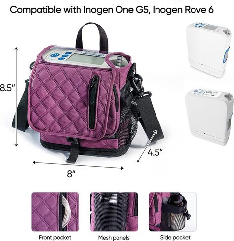 حقيبة حمل كتف خفيفة الوزن من BAGSFY لهاتف Inogen One G5 & Rove 6 - حقيبة مكثف الأوكسجين المحمولة للسفر in Kuwait