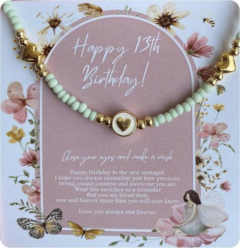 10 Year old Girl Birthday Gifts for Gold Plated Heart Necklace 10th Birthday Gifts for Girl Adjustable Length 10 Birthday Gifts Ideas for Trendy (10th Birthday Gift) in Saudi Arabia