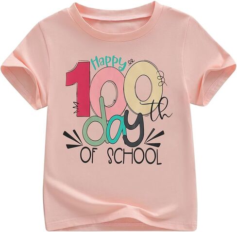 Canis Toddler Kids Boys Girls Happy 100 Days of School Shirt Kindergarten School Celebration Student T-Shirt in Saudi Arabia