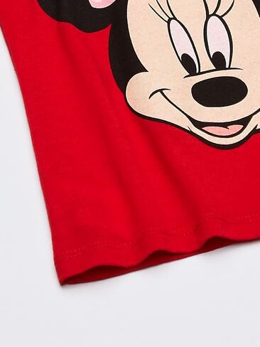 Disney Little Girls' Minnie Mouse Big Face Girls T-Shirt, Red, 4T in Saudi Arabia