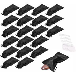 GONGKANGYUAN 4 عبوات من حقائب الأحذية للسفر من قماش الساتان حقيبة أحذية مع رباط للرجال والنساء أثناء السفر لتخزين الأحذية in Kuwait