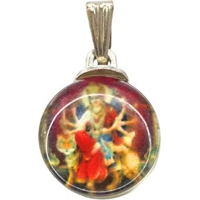 Generic قلادة دينية Maa Durga Devi بدون سلسلة من النحاس، مقاس صغير in Kuwait