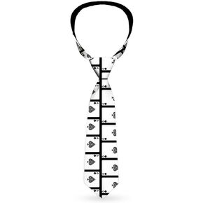 Buckle-Down Tie, Necktie, Ace of Spades, Standard Length in Saudi Arabia