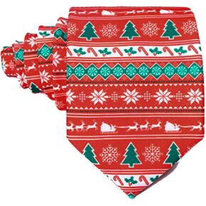 IZUS Festive Necktie for Men Women Christmas Party Novelty Santa Tie for Xmas Holidays in Saudi Arabia