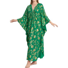 Bsubseach Kaftan Dresses for Women Plus Size Caftan Batwing Sleeves Beach Cover Up Maxi Beach Dress in Saudi Arabia