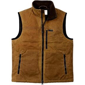 Filson Men's Tin Cloth Primaloft Vest, Dark Tan in Saudi Arabia