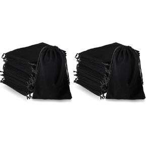 50 PCS Velvet Facs with Drawstrings ، 57 Inting 57 Backed Velvet Jewelry Pouches ، وأكياس الرباط الناعمة لتنظيم الأساور وسماعات الرأس والهدايا والحلوى والأدوات. in Kuwait