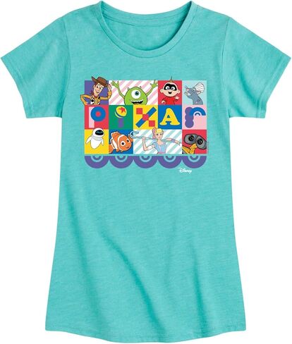 Disney - Pixar - Pixar Block - Toddler & Youth Girls Short Sleeve Graphic T-Shirt in Saudi Arabia