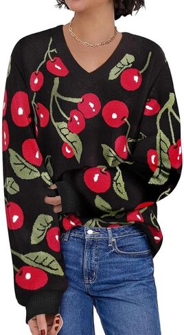 TIYOMI Plus Size Sweater Tops for Women Pearls Lantern Sleeve Sweater XL-5XL in Saudi Arabia