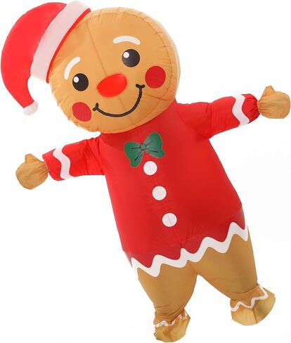Blow Up Elf Inflatable Costume Inflatable Christmas Elf Costume Adult For Party Cosplay Halloween Christmas in Saudi Arabia
