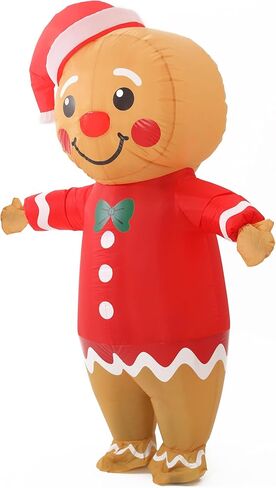 Blow Up Elf Inflatable Costume Inflatable Christmas Elf Costume Adult For Party Cosplay Halloween Christmas in Saudi Arabia