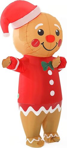 Blow Up Elf Inflatable Costume Inflatable Christmas Elf Costume Adult For Party Cosplay Halloween Christmas in Saudi Arabia