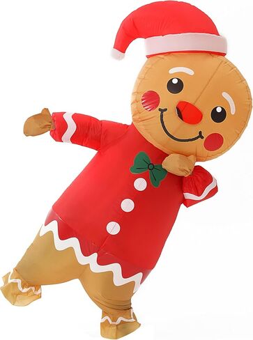 Blow Up Elf Inflatable Costume Inflatable Christmas Elf Costume Adult For Party Cosplay Halloween Christmas in Saudi Arabia
