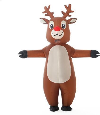 Blow Up Elf Inflatable Costume Inflatable Christmas Elf Costume Adult For Party Cosplay Halloween Christmas in Saudi Arabia