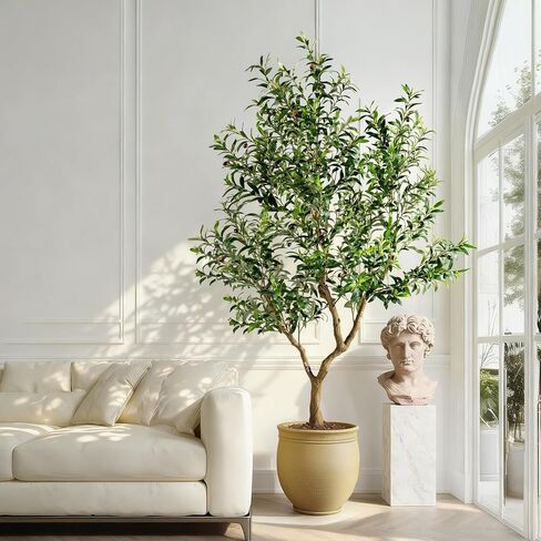 Large Faux Olive Tree Indoor Outdoor Realistic Floor Fake plantas artificiales Trees decorativas Grandes for Home Living Room Master Bedroom Office Porch Outside Patio arboles para decoracion in Saudi Arabia