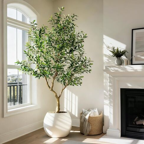 Large Faux Olive Tree Indoor Outdoor Realistic Floor Fake plantas artificiales Trees decorativas Grandes for Home Living Room Master Bedroom Office Porch Outside Patio arboles para decoracion in Saudi Arabia