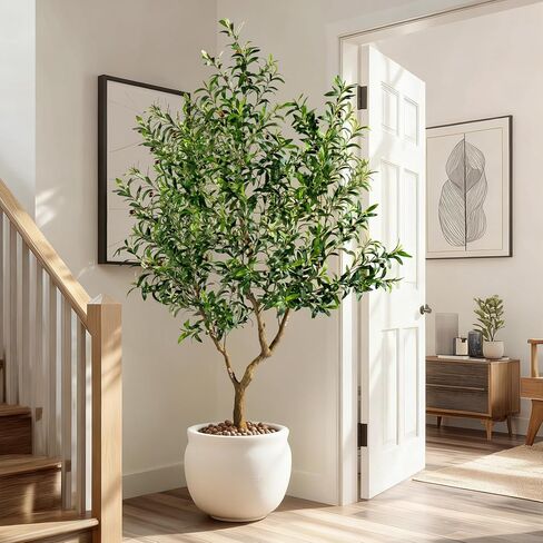 Large Faux Olive Tree Indoor Outdoor Realistic Floor Fake plantas artificiales Trees decorativas Grandes for Home Living Room Master Bedroom Office Porch Outside Patio arboles para decoracion in Saudi Arabia