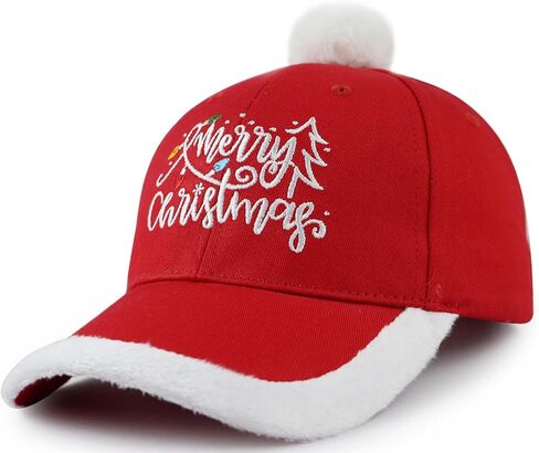 قبعات SHANVANKE Merry Christmas للرجال والنساء، قبعة بيسبول مطرزة بالقطن قابلة للتعديل لعيد الميلاد in Kuwait
