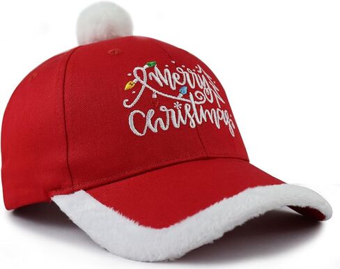 قبعات SHANVANKE Merry Christmas للرجال والنساء، قبعة بيسبول مطرزة بالقطن قابلة للتعديل لعيد الميلاد in Kuwait