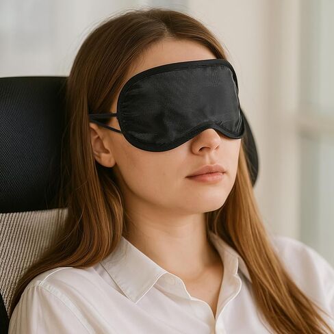 20Pcs Eye Mask Sleep Masks Bulk Blindfolds for Party Games with Adjustable Strap and Nose Pad for Women Men Kids, Black Blindfold for Kids in Saudi Arabia