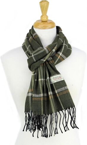 PASKMLNA Ultra-Soft Winter Scarf – Classic Style with Tassel Fringe for Men & Women in Saudi Arabia