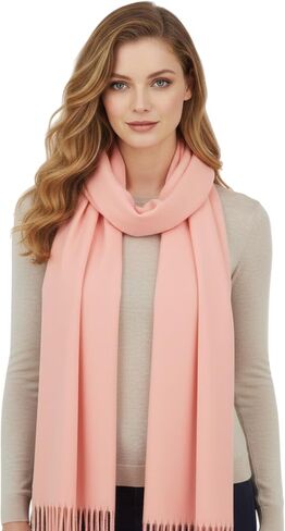 PASKMLNA Ultra-Soft Winter Scarf – Classic Style with Tassel Fringe for Men & Women in Saudi Arabia