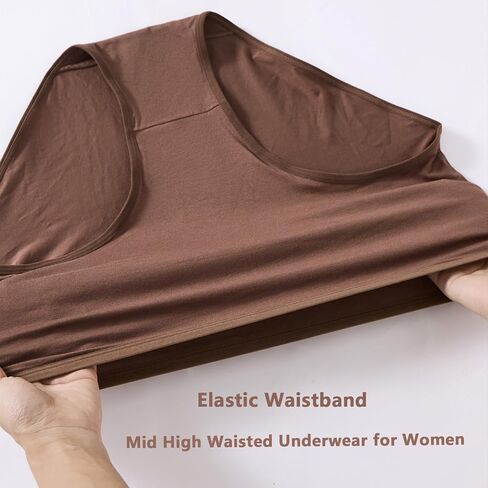 ملابس داخلية نسائية قطنية بمقاسات كبيرة XL-5XL متوسطة الخصر عالية التغطية كاملة سراويل نسائية 5 عبوات in Kuwait