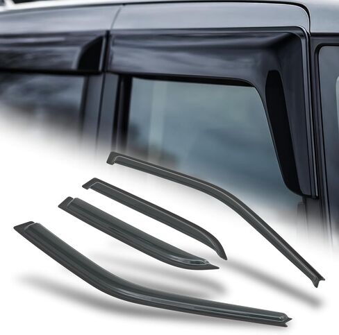 M-AUTO Window Visors Compatible with 1995-2004 Toyota Tacoma,Tape-On Rain Guards Vent Shade Deflector, 2 PCs in Saudi Arabia