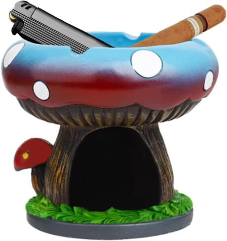 Mushroom Ash tray for Gravity Bong and Bong Users -Smoking Accessories for Weed Collection-Ashtray Decor Home and Office Desktop (Purple) in Saudi Arabia