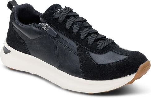 Aetrex Women’s Elise Orthopedic Sneaker with Arch Support – Walking Shoes For Plantar Fasciitis Relief, Premium Leather Lace-up Sneaker For Women, Removable Insole & Cushioned Womens Shoes in Saudi Arabia