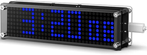 10 Inch Large Display Digital Clock with WiFi NTP Sync,Smart Clock with Adjustable Brightness & Auto Dimming, Easy Setup, Clear from a Distance,LED Matrix Desk Clock for Geeks,Seniors in Saudi Arabia