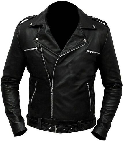 Mens Vintage Cafe Racer Distressed Biker Leather Jacket | Motorcycle Leather Jacket for Men in Saudi Arabia