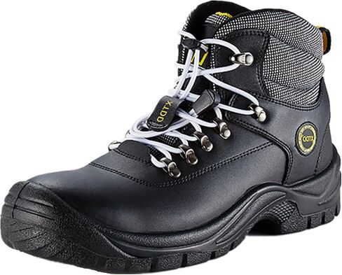 DDTX Ankle High Work Boots for Men Steel Toe Boots Black in Kuwait