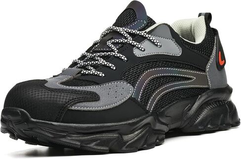 Steel Toe Shoes for Men, Comfortable Breathable Safety Sneakers, Lightweight Wide Work Shoes in Saudi Arabia