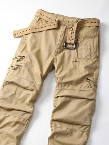 Men's Cargo Work Pants Camo Cotton Tactical Military Ripstop Hiking with Multi Zipper Pockets in Saudi Arabia