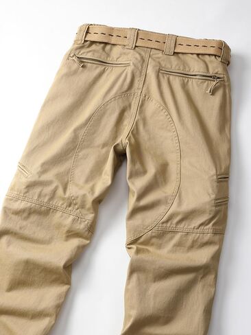 Men's Cargo Work Pants Camo Cotton Tactical Military Ripstop Hiking with Multi Zipper Pockets in Saudi Arabia