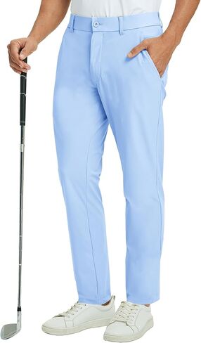 M MAELREG Mens Golf Pants Stretch 30"/32"/34" Classic Fit Quick Dry Lightweight Casual Dress Trousers with Pockets in Saudi Arabia