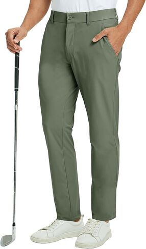 M MAELREG Mens Golf Pants Stretch 30"/32"/34" Classic Fit Quick Dry Lightweight Casual Dress Trousers with Pockets in Saudi Arabia