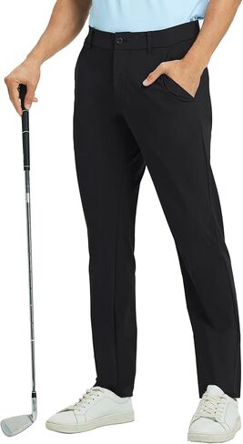 M MAELREG Mens Golf Pants Stretch 30"/32"/34" Classic Fit Quick Dry Lightweight Casual Dress Trousers with Pockets in Saudi Arabia