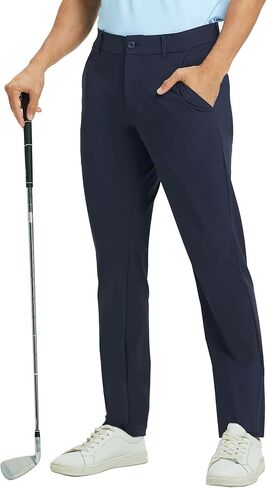 M MAELREG Mens Golf Pants Stretch 30"/32"/34" Classic Fit Quick Dry Lightweight Casual Dress Trousers with Pockets in Saudi Arabia