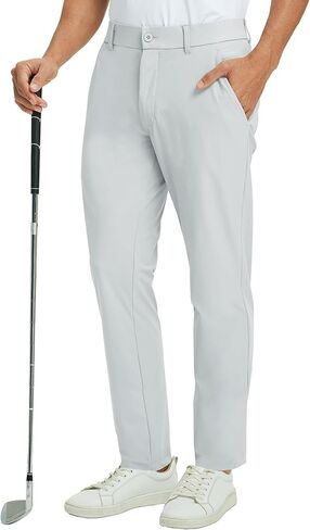 M MAELREG Mens Golf Pants Stretch 30"/32"/34" Classic Fit Quick Dry Lightweight Casual Dress Trousers with Pockets in Saudi Arabia