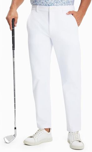 M MAELREG Golf Fleece Lined Pants Men Lightweight Water-Resistant Casual Flat Front Workout Hiking Winter Dress Pants for Men in Saudi Arabia